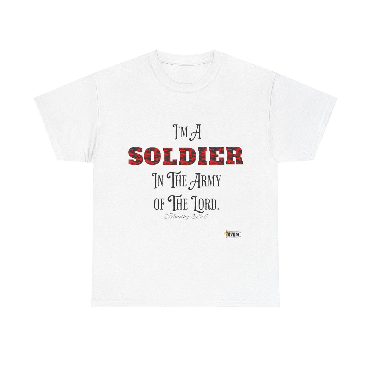 Soldier in The Army of The Lord T-Shirt, Red Camo-KVOM