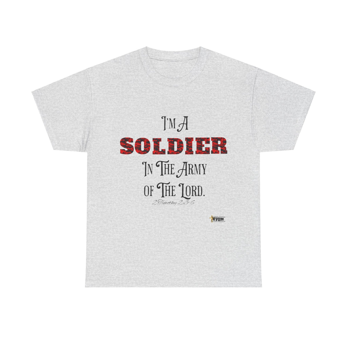 Soldier in The Army of The Lord T-Shirt, Red Camo-KVOM