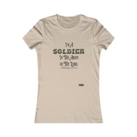 Soldier in The Army of The Lord Women's Fitted Tee, Green Camo-KVOM