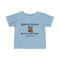 Spiritual Gangsta Infant Jersey Tee Black Fist-Children's Clothing-KVOM