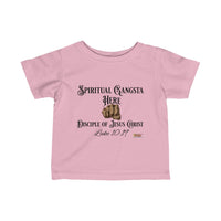 Spiritual Gangsta Infant Jersey Tee Black Fist-Children's Clothing-KVOM