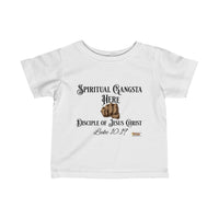 Spiritual Gangsta Infant Jersey Tee Black Fist-Children's Clothing-KVOM