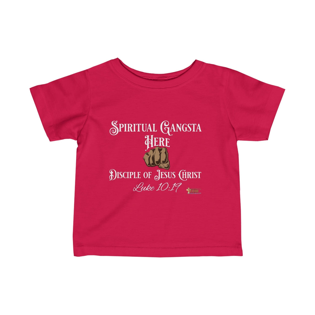 Spiritual Gangsta Infant Jersey Tee Black Fist-Children's Clothing-KVOM