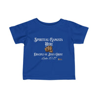 Spiritual Gangsta Infant Jersey Tee Black Fist-Children's Clothing-KVOM