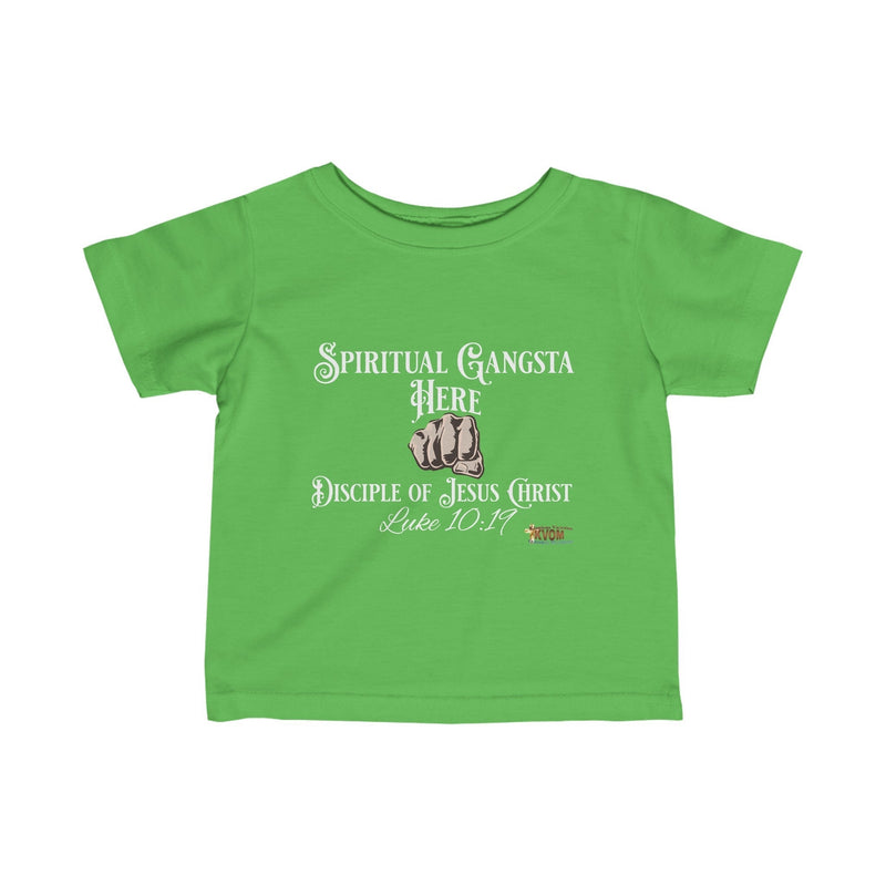 Spiritual Gangsta Infant Jersey Tee Light Fist-Children's Clothing-KVOM