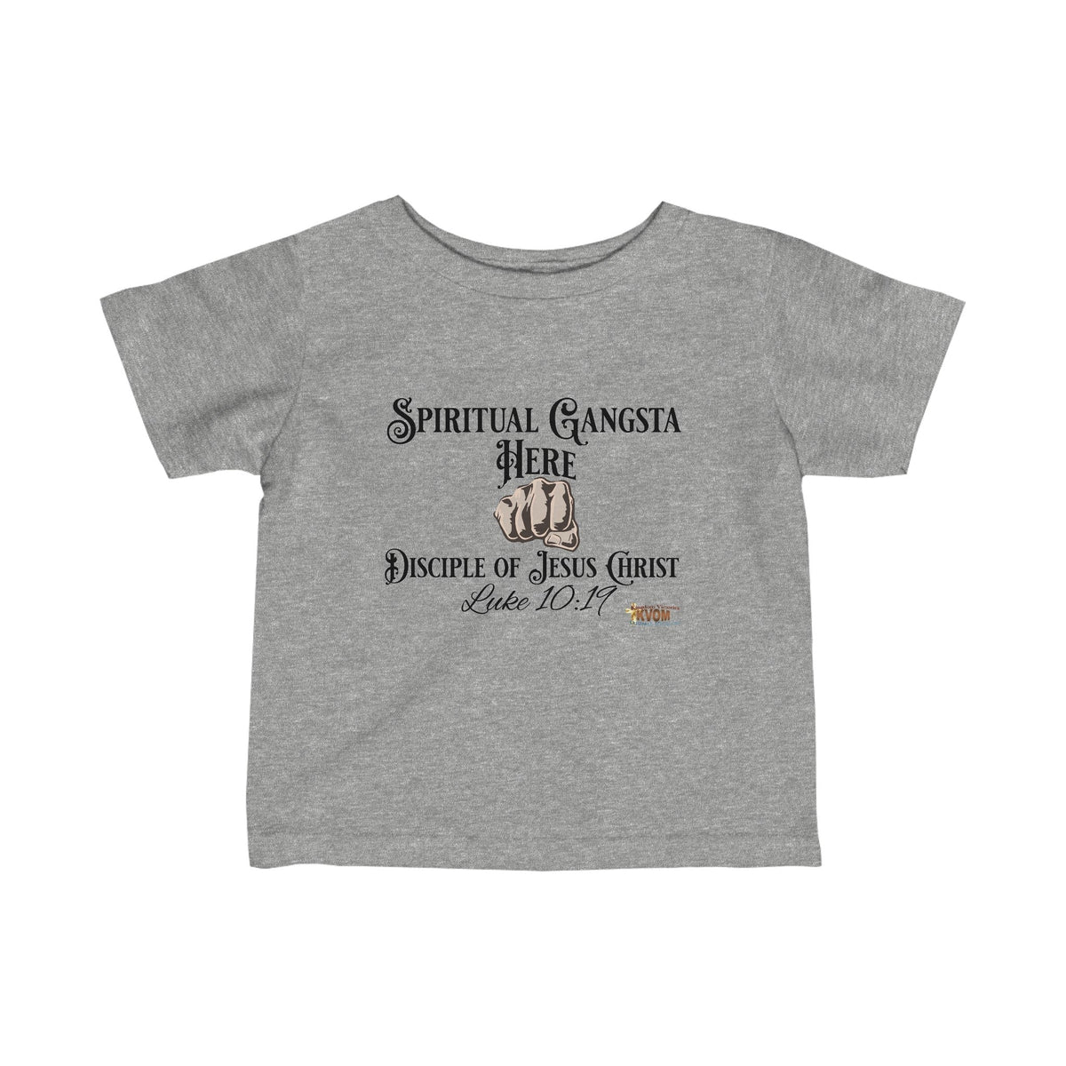 Spiritual Gangsta Infant Jersey Tee Light Fist-Children's Clothing-KVOM