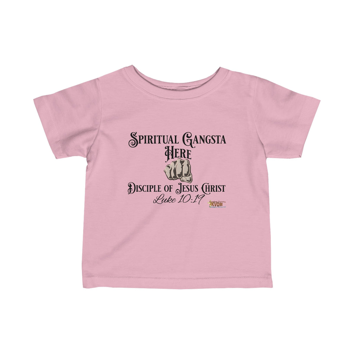 Spiritual Gangsta Infant Jersey Tee Light Fist-Children's Clothing-KVOM