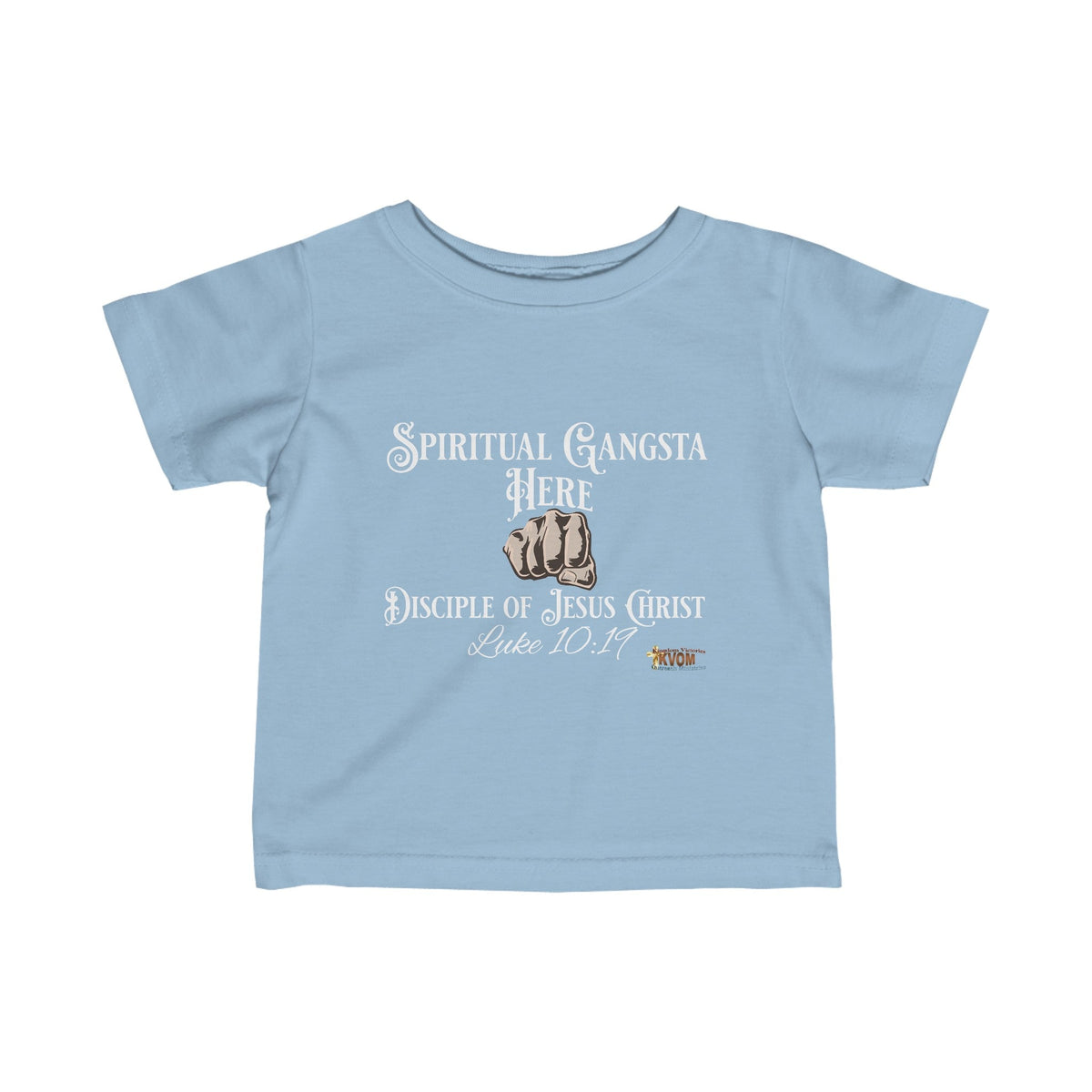 Spiritual Gangsta Infant Jersey Tee Light Fist-Children's Clothing-KVOM