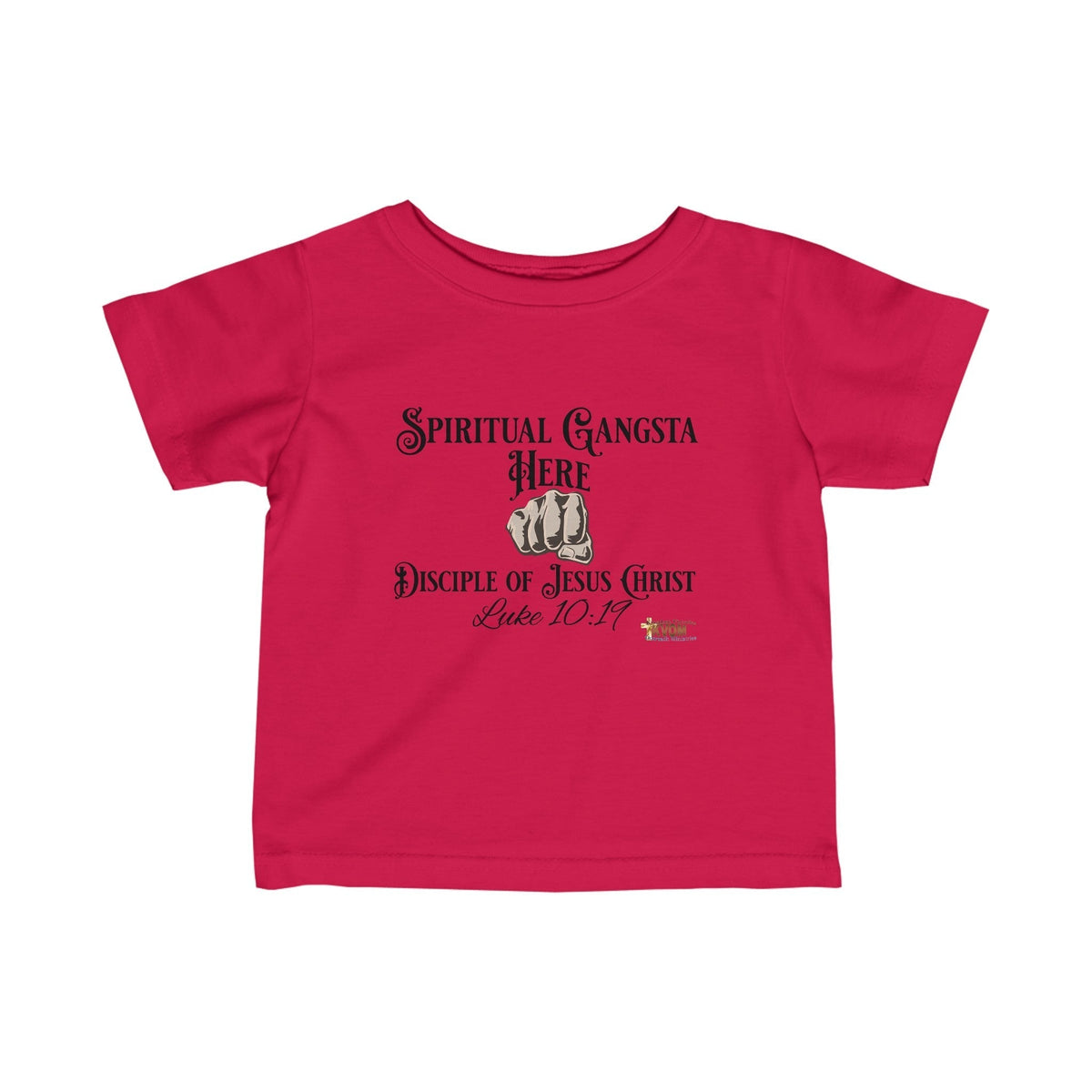 Spiritual Gangsta Infant Jersey Tee Light Fist-Children's Clothing-KVOM