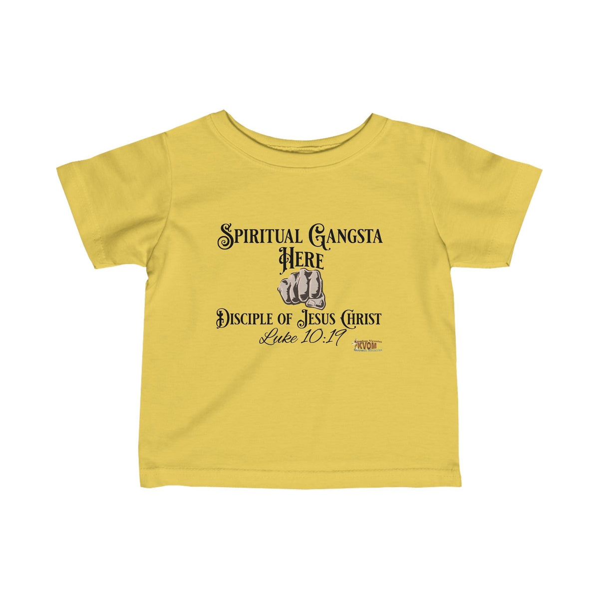 Spiritual Gangsta Infant Jersey Tee Light Fist-Children's Clothing-KVOM