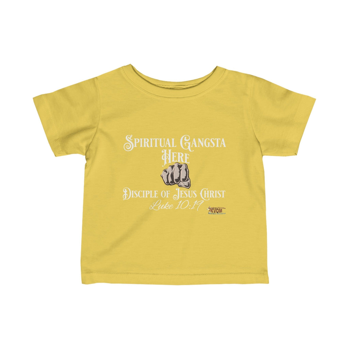 Spiritual Gangsta Infant Jersey Tee Light Fist-Children's Clothing-KVOM