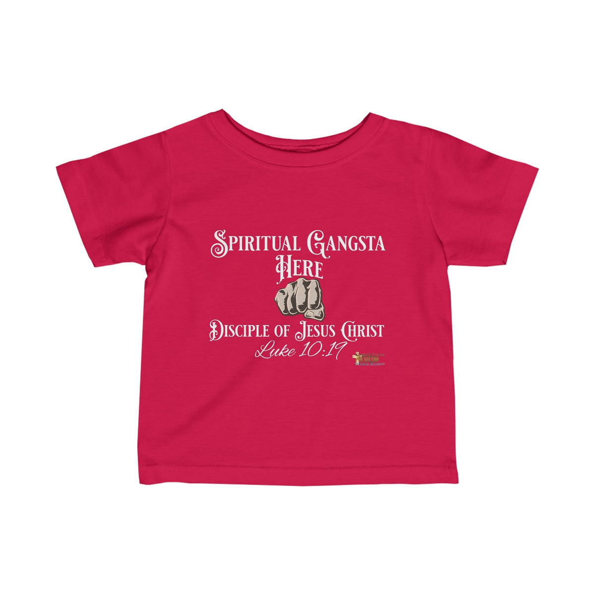 Spiritual Gangsta Infant Jersey Tee Light Fist-Children's Clothing-KVOM