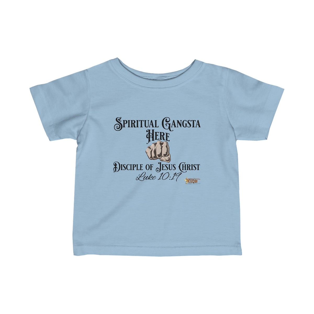 Spiritual Gangsta Infant Jersey Tee Light Fist-Children's Clothing-KVOM