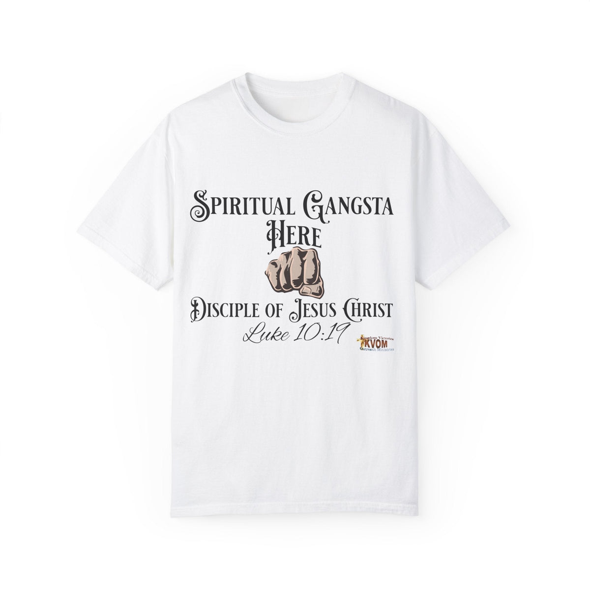 Spiritual Gangsta Unisex Relaxed Fit T-shirt Light Fist-KVOM