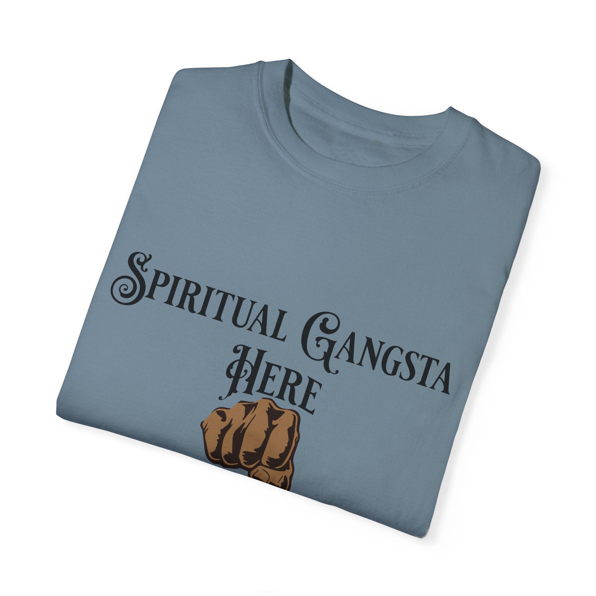 Spiritual Gangsta Unisex Relaxed T-shirt, Blk Fist-KVOM