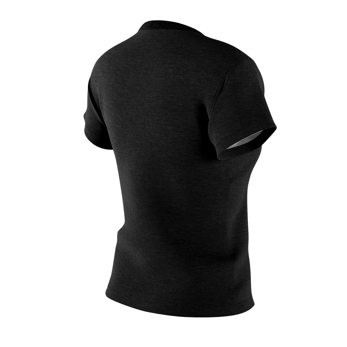 Spiritual Warrior Warning Women's Fitted Shirt, Black-KVOM