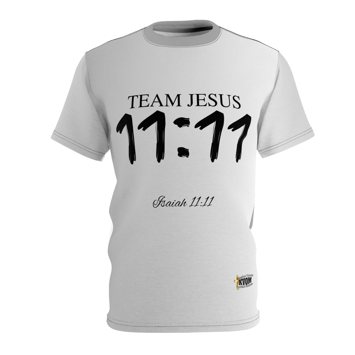 Team Jesus 11:11 Unisex Shirt Gradient Silver-KVOM