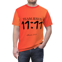 Team Jesus 11:11 Unisex T-Shirt Gradient Orange-KVOM