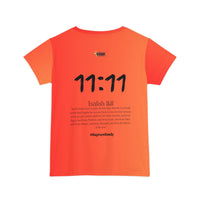 Team Jesus 11:11 Women's Short Sleeve Shirt, Gradient Orange-KVOM