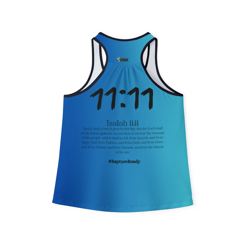 Team Jesus 11:11 Women's Tank Top Gradient Blue-KVOM