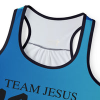 Team Jesus 11:11 Women's Tank Top Gradient Blue-KVOM