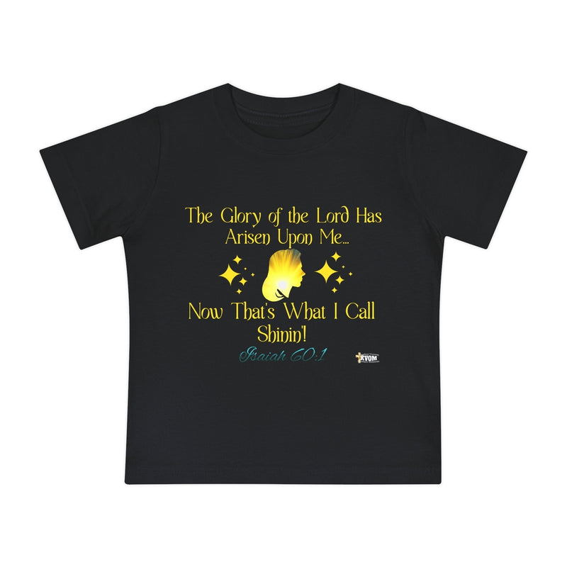 The Glory Of The Lord Baby Short Sleeve T-Shirt, Black-Children's Clothing-KVOM