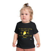 The Glory Of The Lord Baby Short Sleeve T-Shirt, Black-Children's Clothing-KVOM