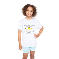 The Glory Of The Lord Kids Jersey Style T-Shirt, White-Children's Clothing-KVOM