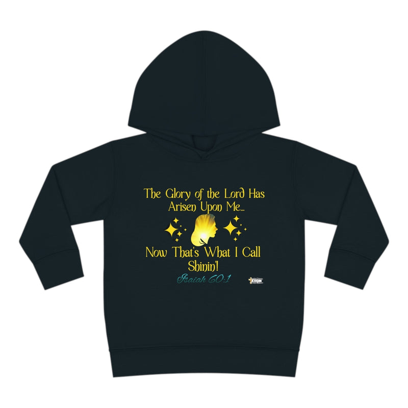 The Glory Of The Lord Toddler Pullover Hoodie, Black-Children's Clothing-KVOM