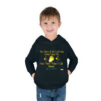 The Glory Of The Lord Toddler Pullover Hoodie, Black-Children's Clothing-KVOM