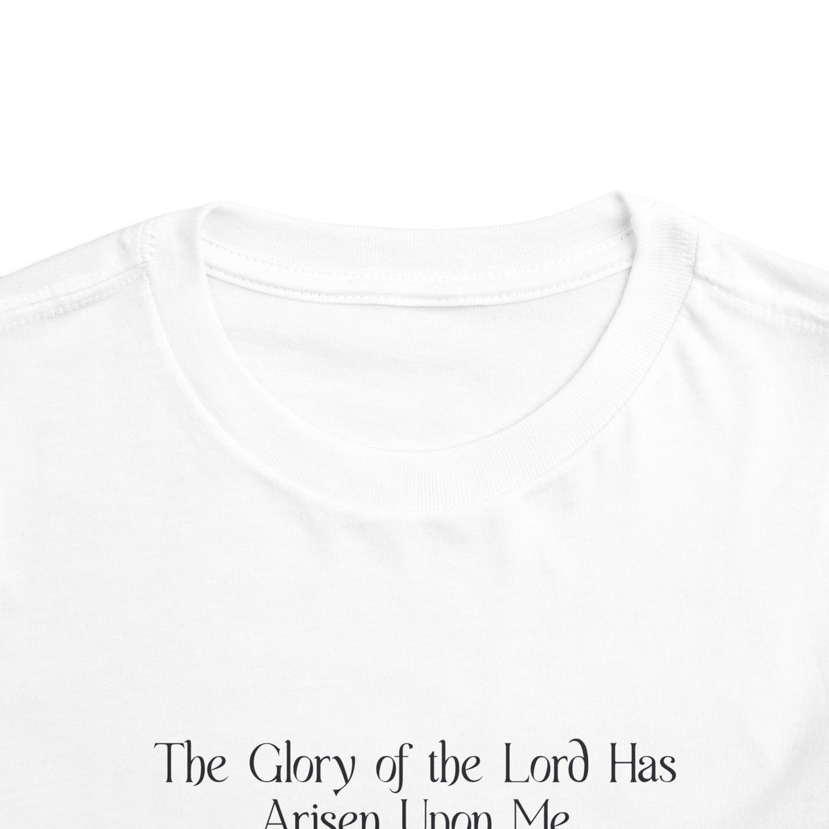 The Glory Of The Lord Toddler Short Sleeve Tee, Yellow, White-Children's Clothing-KVOM