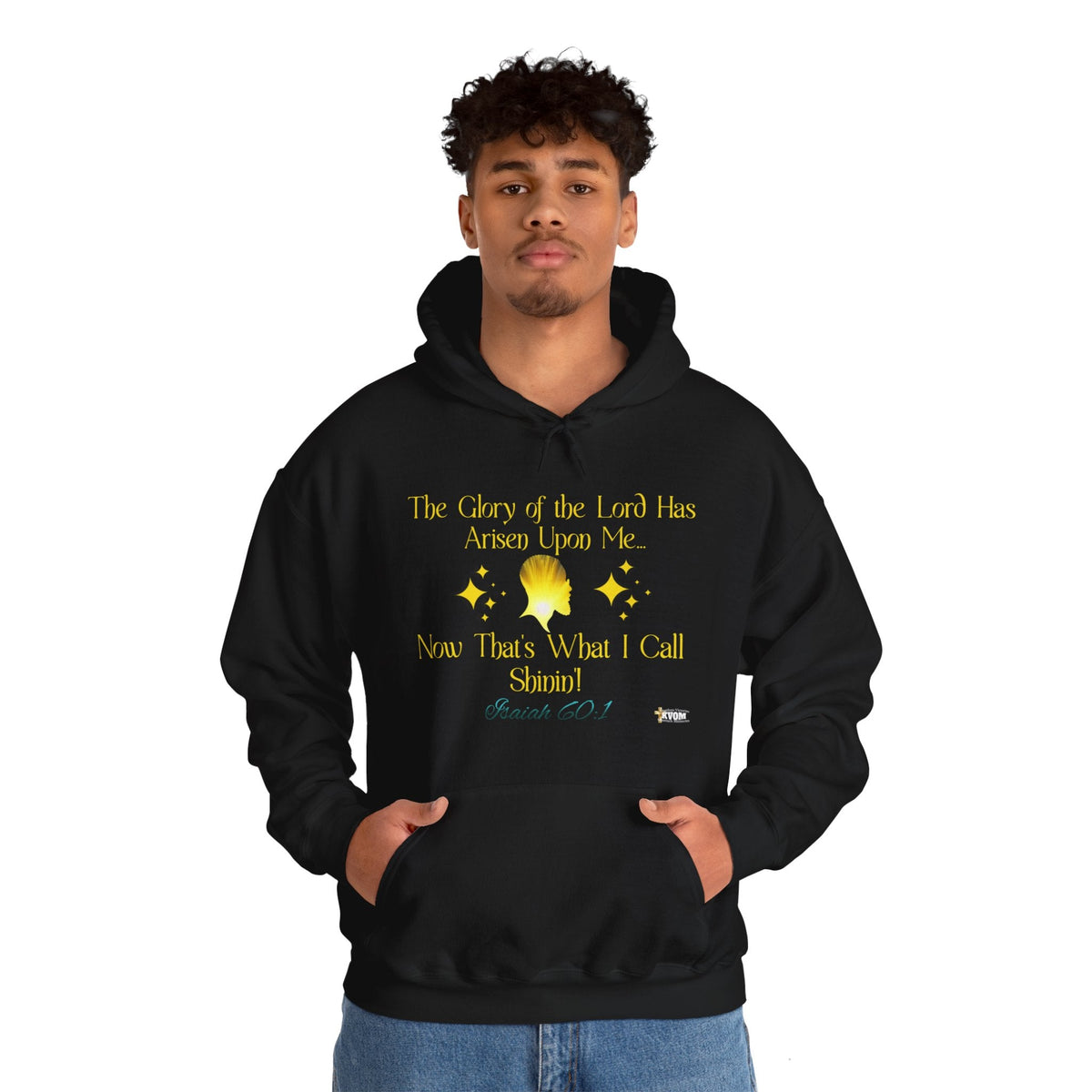 The Glory Of The Lord Unisex Heavy Blend™ Hoodie, Black-KVOM