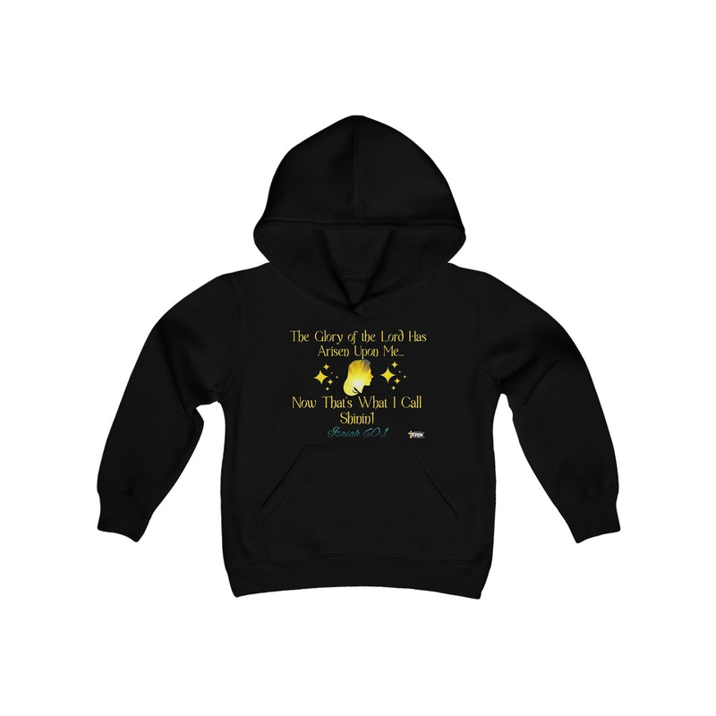 The Glory Of The Lord Youth Hoodie, Black-Children's Clothing-KVOM