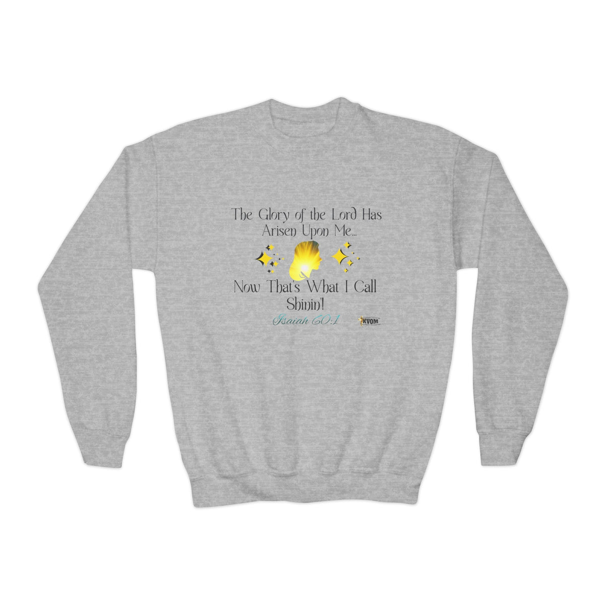 The Glory Of The Lord Youth Sweatshirt, White-Children's Clothing-KVOM