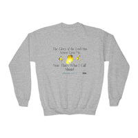 The Glory Of The Lord Youth Sweatshirt, White-Children's Clothing-KVOM