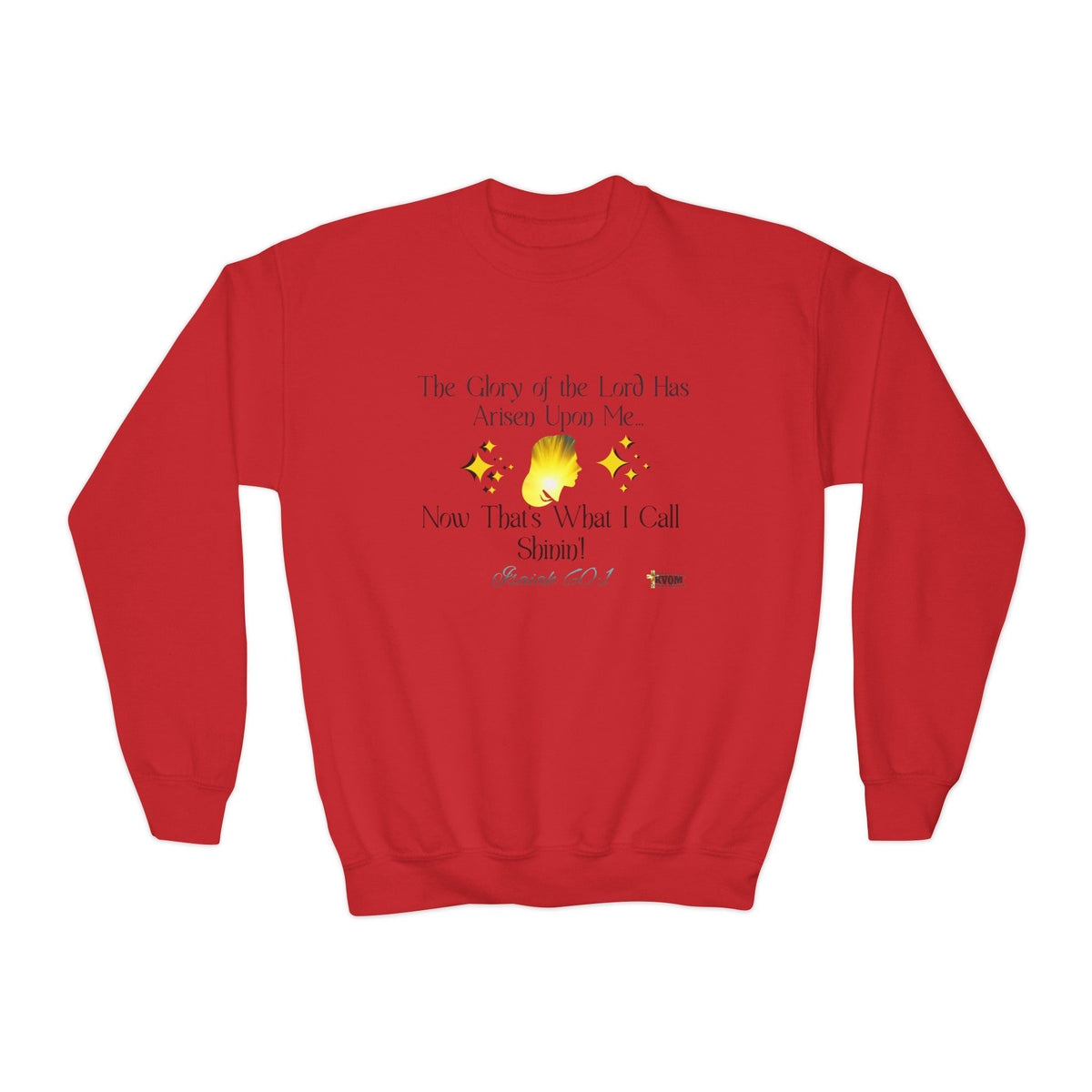 The Glory Of The Lord Youth Sweatshirt, White-Children's Clothing-KVOM