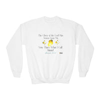 The Glory Of The Lord Youth Sweatshirt, White-Children's Clothing-KVOM