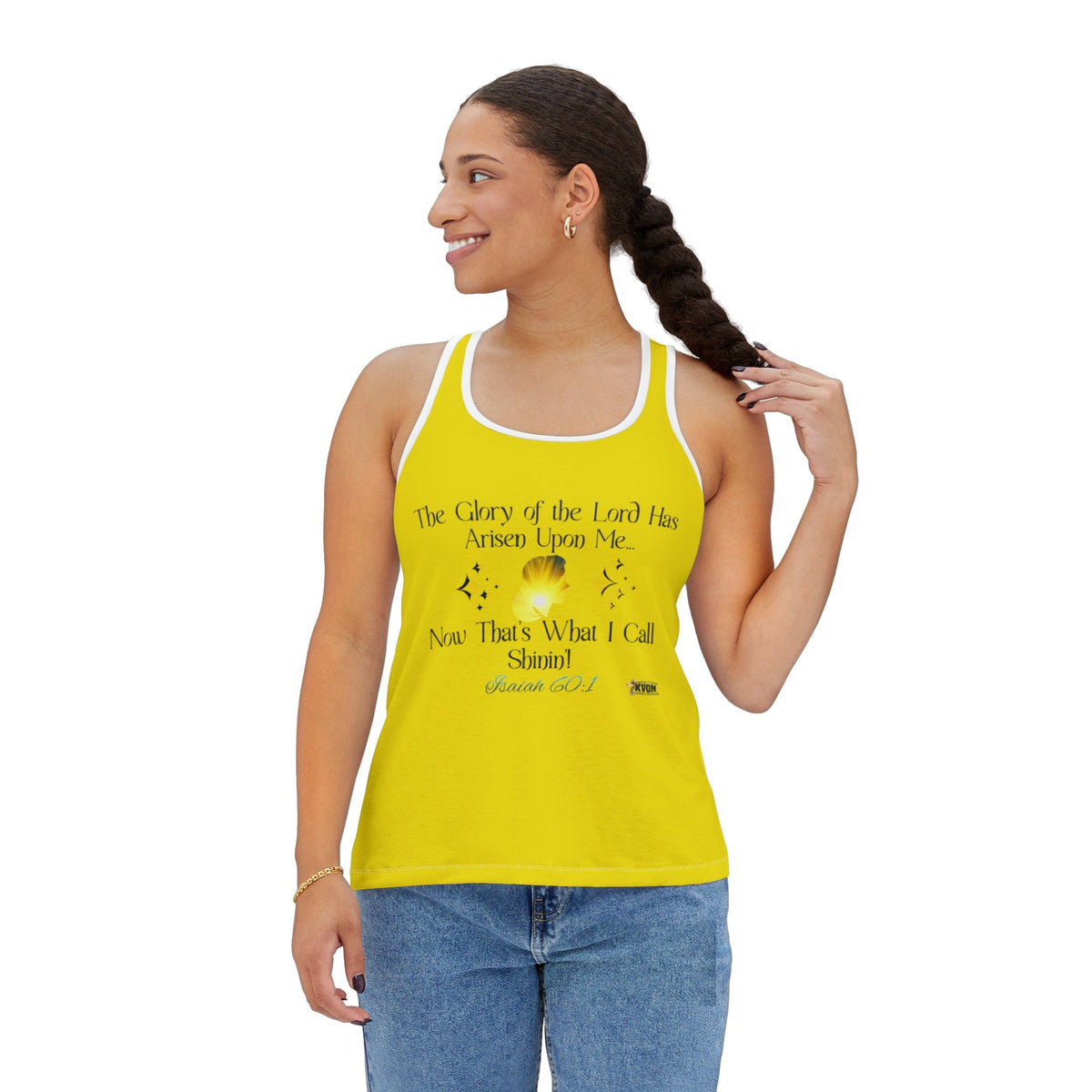 The Glory of The Lord Has Arisen Women's Tank Top, Sun Yellow-KVOM