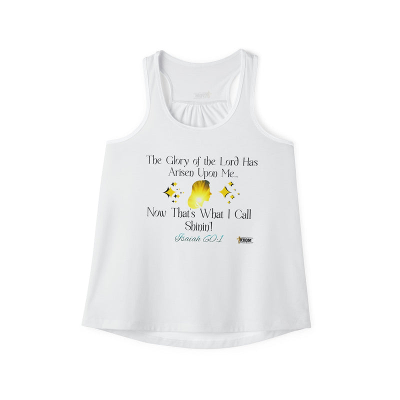 The Glory of The Lord Has Arisen Women's Tank Top, White-KVOM