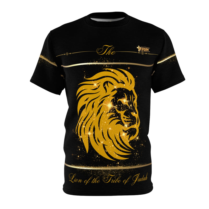 The Lion of The Tribe of Judah Men's T-Shirt, Black & Gold-KVOM; KVOM Christian Clothing; Women’s Clothing; Women’s T-Shirts; Hoodies Sale; Ladies Tops; Ladies Dresses; Floral Tops; Floral Dresses; Flower Clothes; Activewear; Glorious; Psalms; Blessings On Blessings; Teens Clothing; Christian Book Store; Girl’s Clothing Sale; Mother’s Day Sale; Gifts For Sister; Christian Gifts; Gifts for Daughter; Spring Sale; Clearance Sale; Jesus; KVOM Christian Clothing; Men’s Clothing; Men’s T-Shirts; Hoodies Sale; ‘Me