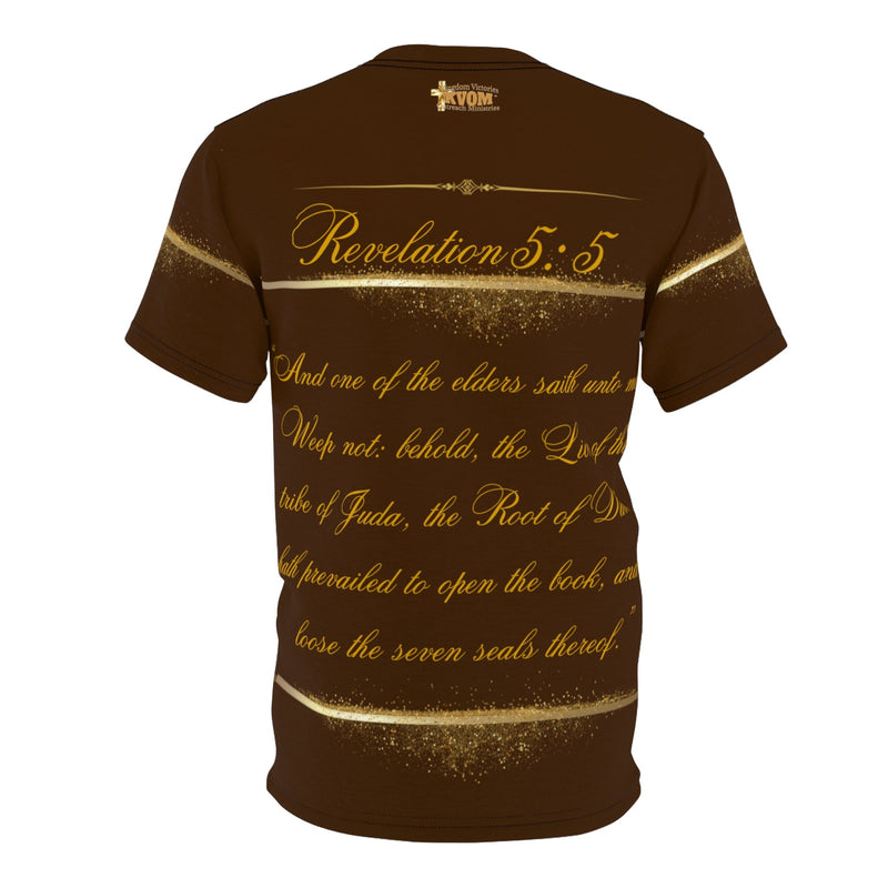 The Lion of The Tribe of Judah Men's T-Shirt, Brown-KVOM; KVOM Christian Clothing; Women’s Clothing; Women’s T-Shirts; Hoodies Sale; Ladies Tops; Ladies Dresses; Floral Tops; Floral Dresses; Flower Clothes; Activewear; Glorious; Psalms; Blessings On Blessings; Teens Clothing; Christian Book Store; Girl’s Clothing Sale; Mother’s Day Sale; Gifts For Sister; Christian Gifts; Gifts for Daughter; Spring Sale; Clearance Sale; Jesus; KVOM Christian Clothing; Men’s Clothing; Men’s T-Shirts; Hoodies Sale; ‘Men’s Top