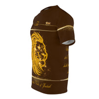 The Lion of The Tribe of Judah Men's T-Shirt, Brown-KVOM; KVOM Christian Clothing; Women’s Clothing; Women’s T-Shirts; Hoodies Sale; Ladies Tops; Ladies Dresses; Floral Tops; Floral Dresses; Flower Clothes; Activewear; Glorious; Psalms; Blessings On Blessings; Teens Clothing; Christian Book Store; Girl’s Clothing Sale; Mother’s Day Sale; Gifts For Sister; Christian Gifts; Gifts for Daughter; Spring Sale; Clearance Sale; Jesus; KVOM Christian Clothing; Men’s Clothing; Men’s T-Shirts; Hoodies Sale; ‘Men’s Top