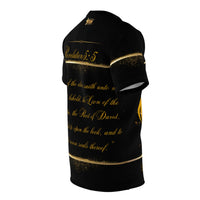 The Lion of The Tribe of Judah Women's Shirt, Black & Gold-KVOM; KVOM Christian Clothing; Women’s Clothing; Women’s T-Shirts; Hoodies Sale; Ladies Tops; Ladies Dresses; Floral Tops; Floral Dresses; Flower Clothes; Activewear; Glorious; Psalms; Blessings On Blessings; Teens Clothing; Christian Book Store; Girl’s Clothing Sale; Mother’s Day Sale; Gifts For Sister; Christian Gifts; Gifts for Daughter; Spring Sale; Clearance Sale; Jesus; KVOM Christian Clothing; Men’s Clothing; Men’s T-Shirts; Hoodies Sale; ‘Me