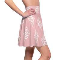 Trust God Always Women's Skater Skirt, Pink-KVOM; KVOM Christian Clothing; #1 Christian Clothing Store in the Nation