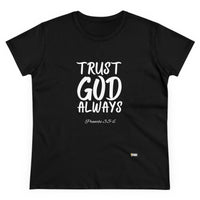 Trust God Always Women's Soft Style Tee-KVOM; KVOM Christian Clothing; #1 Christian Clothing Store in the Nation