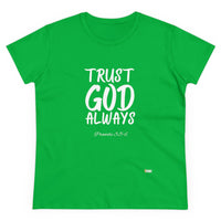 Trust God Always Women's Soft Style Tee-KVOM; KVOM Christian Clothing; #1 Christian Clothing Store in the Nation