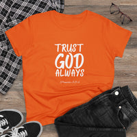 Trust God Always Women's Soft Style Tee-KVOM; KVOM Christian Clothing; #1 Christian Clothing Store in the Nation