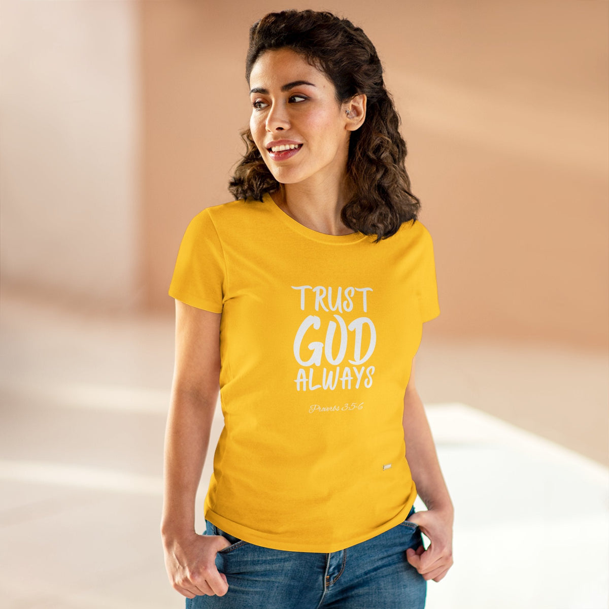 Trust God Always Women's Soft Style Tee-KVOM; KVOM Christian Clothing; #1 Christian Clothing Store in the Nation