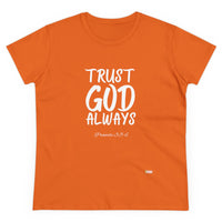 Trust God Always Women's Soft Style Tee-KVOM; KVOM Christian Clothing; #1 Christian Clothing Store in the Nation