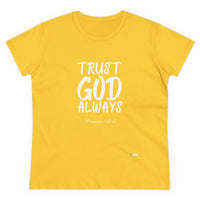 Trust God Always Women's Soft Style Tee-KVOM; KVOM Christian Clothing; #1 Christian Clothing Store in the Nation